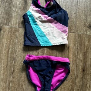 George Kids Swim Bikini - Pink, Blue, and Black